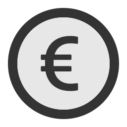 euro, currency, eu, money, price, payment, finance - Ant Design Icons - AiTwotoneEuro - SVG | WEBP | PNG | JPG - Icon free download