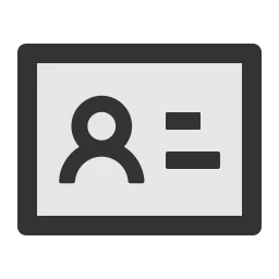 id, card, identity, badge, profile, verification - Ant Design Icons - AiTwotoneIdcard - SVG | WEBP | PNG | JPG - Icon free download