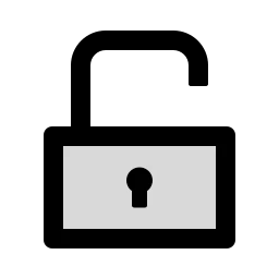 unlock, open, lock, access, permission, security - Ant Design Icons - AiTwotoneUnlock - SVG | WEBP | PNG | JPG - Icon free download