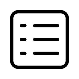 view list, list layout, list view, items, bulleted list, ordered list, menu list, sidebar list, navigation list, content list, task list, notes, editor, reading mode, mobile list, ui layout, display mode, toggle list, simple list - Circum Icons - CiViewList - SVG | WEBP | PNG | JPG - Icon free download